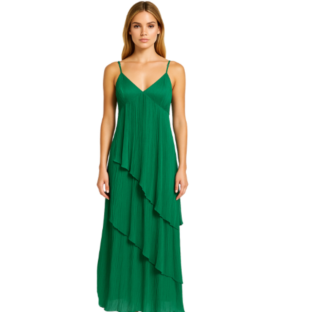 Lovers + Friends Mae Gown in Kelly Green NWOT Size Small - Picture 1 of 4